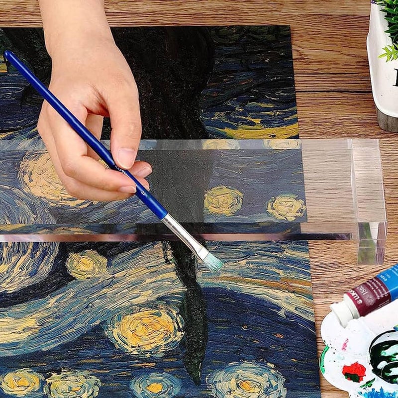 Creative Mark Artist Leaning Bridge Hand and Wrist Leaning Bridge Acrylic Used For Steady Hand Painting, Drawing & Sketching, Transparent, 24 Inch - Image 5